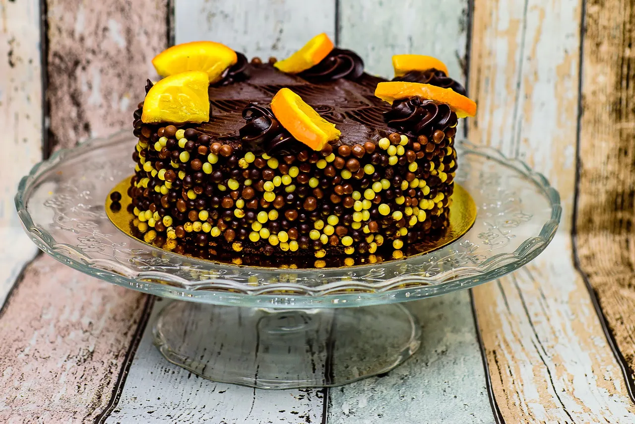 Narancsos trüffel torta