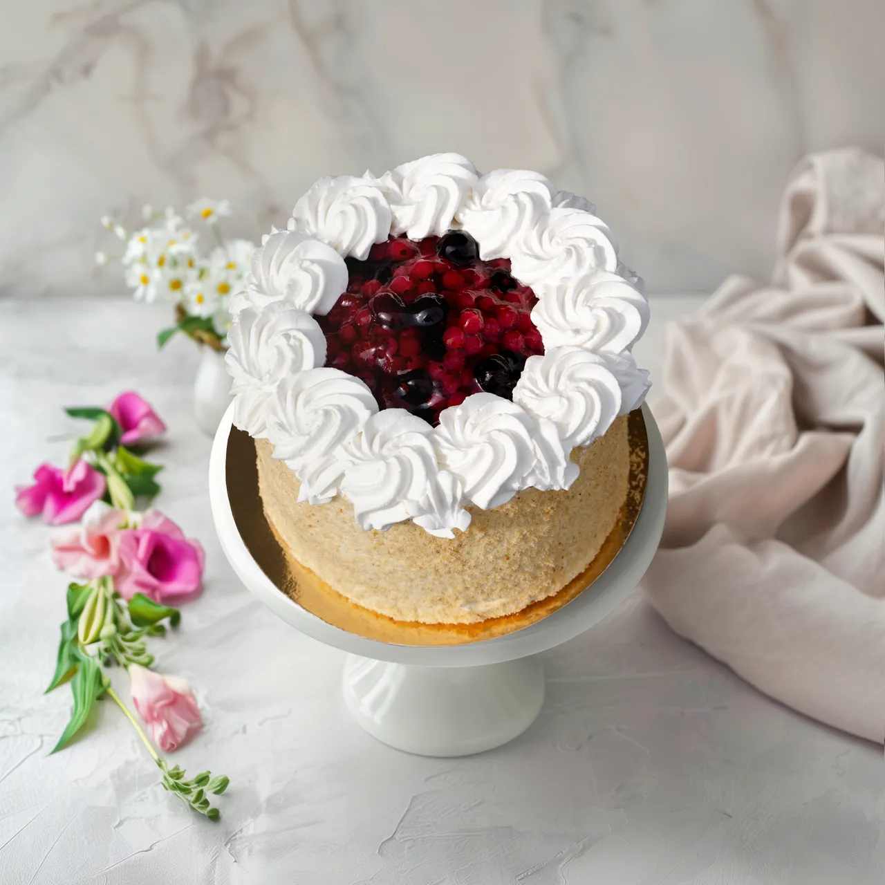 Erdei gyümölcs torta