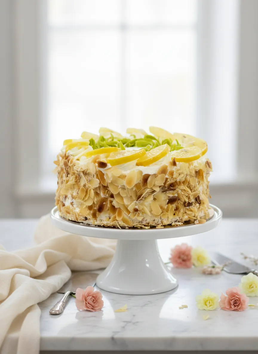 Citrom túró torta